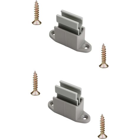 2x Clip bloqueur de manivelle volet Roulant réglable gris Support Guide Manette Plastique 14mm Universel fenêtre Mur à Visser (1/3)