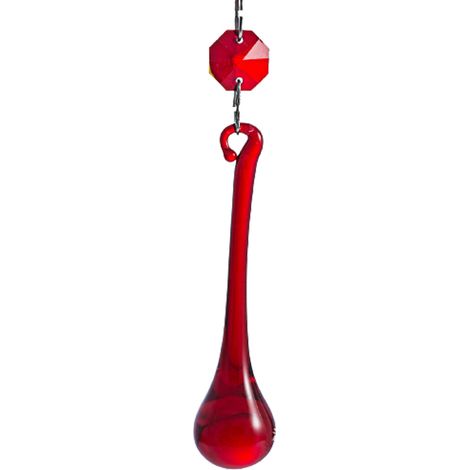 10 pièces de pendentifs en cristal en forme de goutte de pluie avec perles octogonales, prismes, lampes, rideaux, attrape-soleil (1/5)