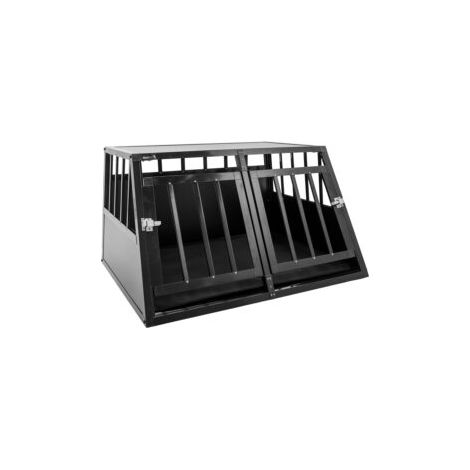 MaxxPet Jaula Perro Coche, Transportin Perro Grande, Caja Para Perros de Coche Para Maletero, Caja XXL Para Perros, Transportin Coche Caja Para Grandes Perros, Cajas de Aluminio Para Perros, Jaula Par