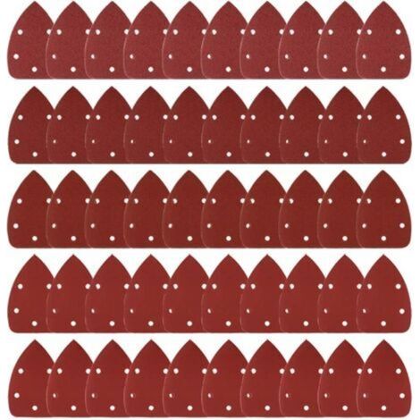 50 morceaux de papier de verre pour détails de souris, tampons de ponçage, grains 40/80/120/180/240 (1/5)