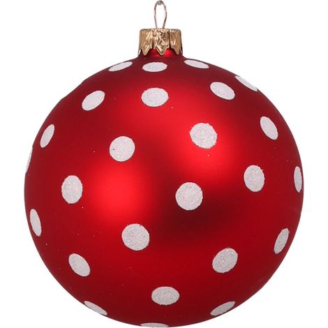 Palline per albero di Natale, in Vetro, con decorazioni, Ø 100 mm, 6 pezzi (1/3)