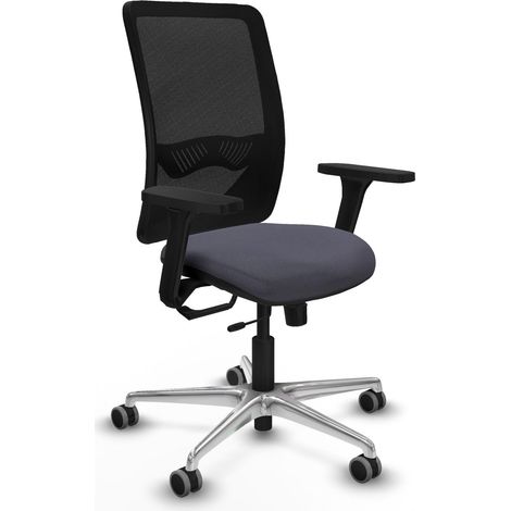 Silla de oficina piqueras y crespo Zulema negro aluminio (1/2)
