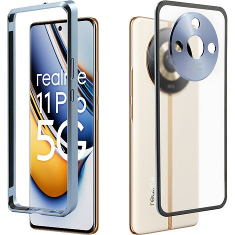 Custodia per Realme 11 Pro 5G / Pro+ 5G, con cornice, blu (1/5)