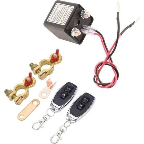 Interrupteur de Déconnexion de Batterie à Distance, DC12V 250A Télécommande sans Fil Antivol Interrupteur de Mise à Niveau pour Voiture, Interrupteur D'arrêt de la Batterie (1/4)