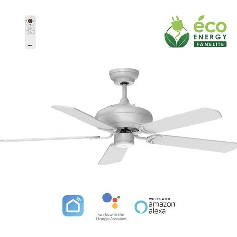 Fanelite - Ventilateur de plafond 152 cm ALIZE - Moteur DC 38W - Télécommande - Wifi&Contrôles vocaux - 5 pales - Très silencieux