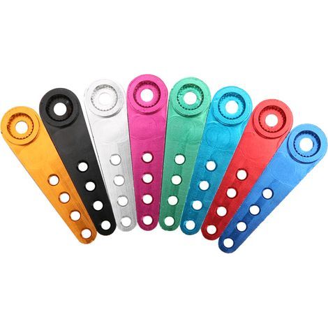 Bras servo en alliage d'aluminium 25T, disponible en 8 couleurs, adapté aux modèles télécommandés : fiable et facile à installer. (1/4)