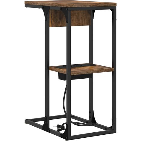 Maison Exclusive - Nachttisch Geräucherte Eiche 41,5 x 26 x 60,5