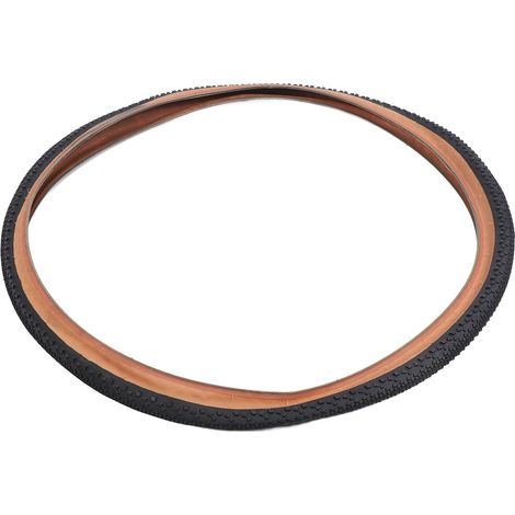 Pneu extérieur de vélo 700x40C en caoutchouc anti-crevaison, pliable, de rechange, accessoire pour vélos de route, jaune (1/5)