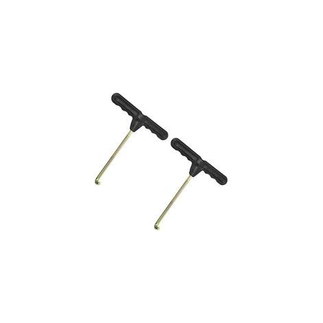2 Pcs Trampoline Outils de Traction à Ressort Crochet en T en métal，Tente Outil à Main,Crochet de Ressort d'Échappement,Accessoire Trampoline, pour Tente Outil de Traction pour Ressort de Tramp