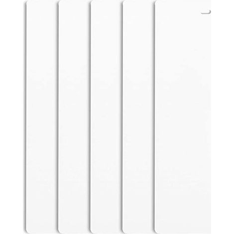5 lames de store vertical en PVC, 82,5 pouces de diamètre, lames de 89 mm de large, matériau ignifugé.