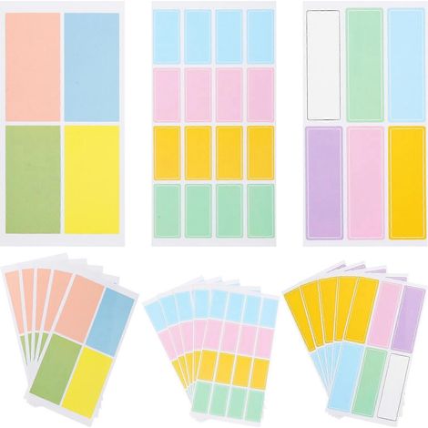 130 étiquettes autocollantes colorées pour la cuisine, étiquettes de rappel pour boîtes (1/4)