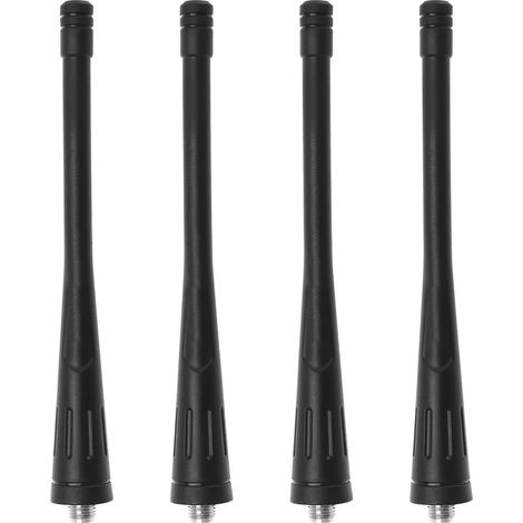 4 antenne a banda singola UHF 400-480 MHz SMA-femmina compatibili con Baofeng BF-888S/BF-777S/BF-666S, impedenza radio bidirezionale 50 ohm, 11,5 cm