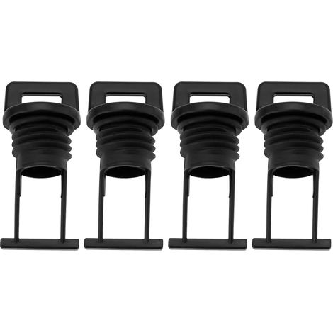 4X Bouchons de Vidange pour Bateau Bouchon de Trou d'eau pour Kayak Bouchon de Trou Conique en Nylon de 19 Mm Pièce de Rechange M19 Bouchon de Vidange pour Bateau Bouchon