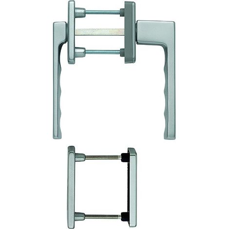 HOPPE® Fenstertürgriffgarnitur Toulon 0737KH/51N/U34, Aluminium, 3938011