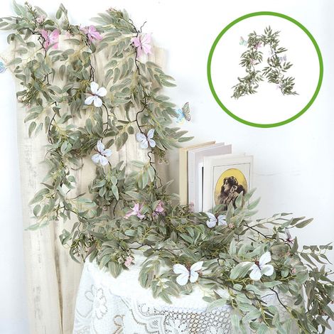 Guirlande Artificielle - Guirlande Eucalyptus - Pour Décoration Murale, Arche, Mariage, Anniversaire, Noël - 160 cm - 1 Pièce (1/5)