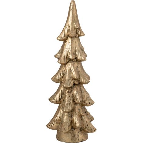 Sapin de Noël sur Socle "Party" 74cm Doré (1/3)