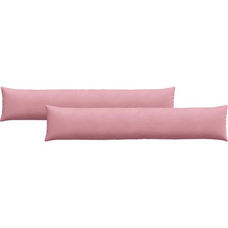 Maison Exclusive - Cuscini da Divano 2 pcs Rosa 200 x 40 cm Tessuto in Cords