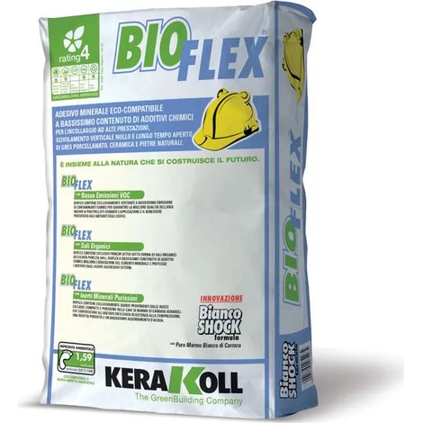 COLLA PER PIASTRELLE 'SUPER BIO' KERAKOLL 25 Kg - Col. Bianco - 25 kg- KERAKOLL