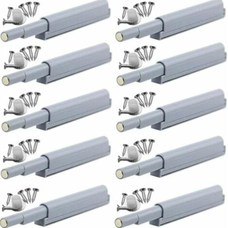 Set mit 10 magnetischen Türschnäppern zum Drücken zum Öffnen. Magnetische Türschnäpper zum Drücken zum Öffnen. Öffnen und schließen Sie die Tür mit einem einfachen Druck. (1/5)