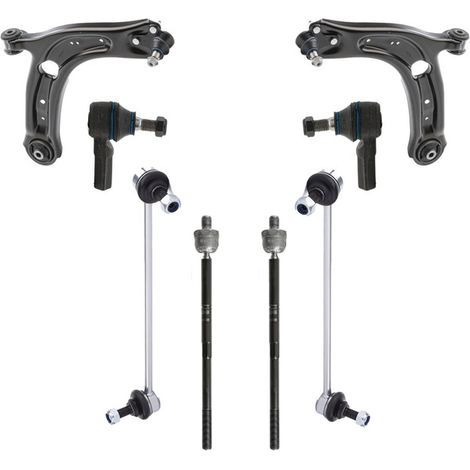 KIT BRACCIO OSCILLANTE 8 PEZZI COMPATIBILE CON SKODA KODIAQ II (PS7) 2.0 TDI / Kit Sospensione Completo OE/OEM / Bracci Oscillanti + Testine Sterzo / Sostituzione Diretta OEM