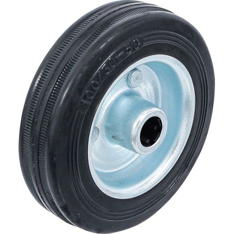 Ruota piena bgs diy 100 mm nera capacità 70 kg (1/3)