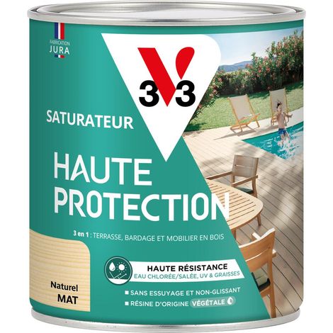 Saturateur Haute Protection Biosourcé V33 naturel Mat - 0,75L