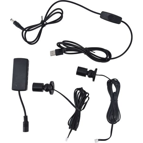 Lampe LED ronde, petite, à intensité variable, alimentée par USB, pour vitrine, armoire ou hall d'exposition (1 pour 7). (1/5)