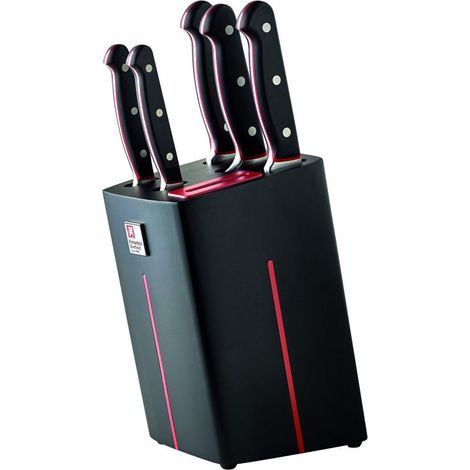 Richardson-Sheffield Velocity bloque de cuchillos rojo y negro (1/3)