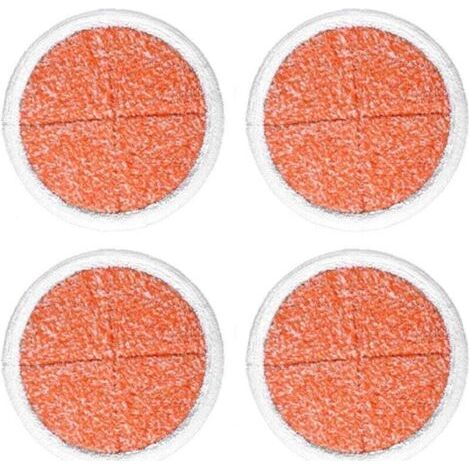 Lot de 4 tampons de nettoyage robustes Ulisem en remplacement du nettoyeur de sol motorisé Spinwave 2039A 2124 (1/4)