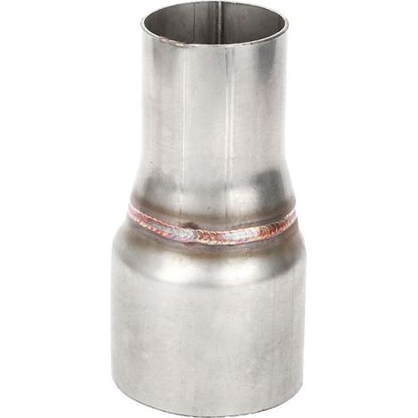 Tuyau de réduction d'échappement 63mm à 45mm, raccord droit standard avec trou, connecteur de tube en acier. (1/5)