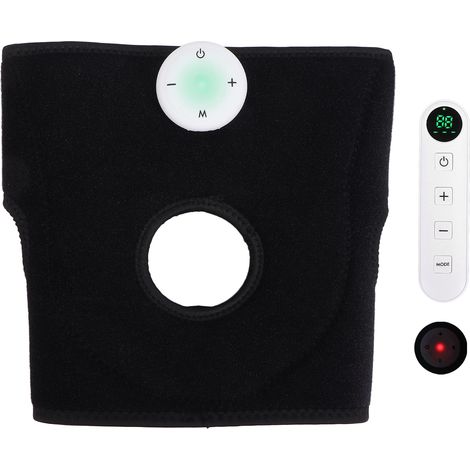 Coussinet de massage électrique pour genouillère EMS, soulage les raideurs musculaires, intensité réglable, vibration sans fil, orthèse de genou électrique (1/5)