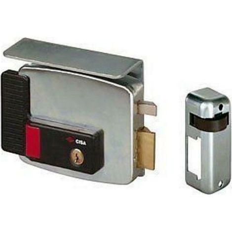 Serratura cisa elettrica per cancelli con pulsante 11731 ent 70 mm destra