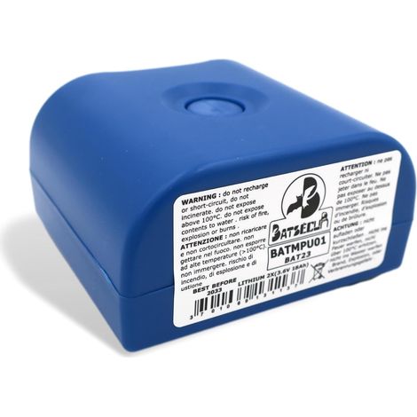 Pile Alarme BATMPU01 BAT23 Compatible BATLi23 MPU01X DAITEM Hager LOGISTY - 2 x 3.6V 18Ah Li-SOCl2 (1/5)