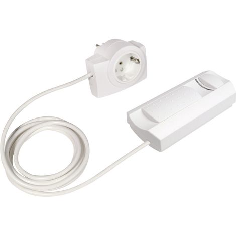 Ehmann 2660x0009 Schnurdimmer Geeignet für Leuchtmittel: Halogenlampe, Glühlampe Weiß