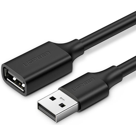 Cable de extensión USB 2.0 Ugreen US103, 5 m (negro) (1/5)