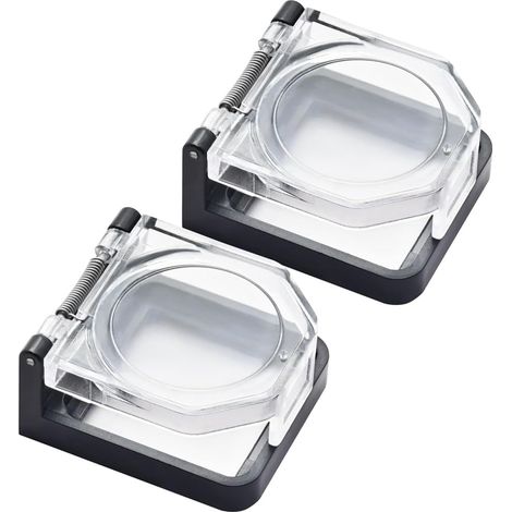 Coperchio impermeabile e antiurto per pressostato di potenza, coperchio di sicurezza antipolvere con fori di montaggio da 25 mm. (1/3)