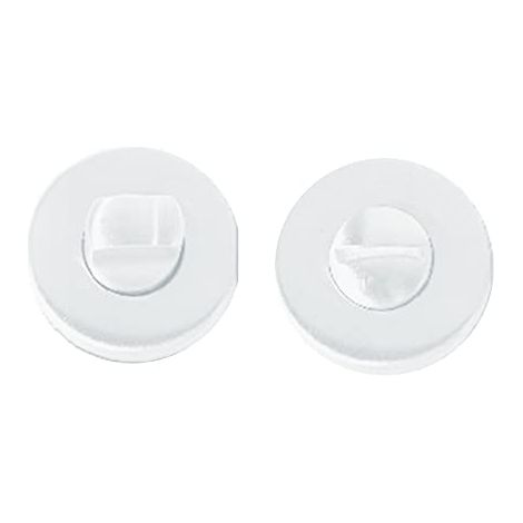 MICEL - 10969 - Bequille avec deverrouillage, avec rosette, systeme anti-panique, avec vis et cle Allen en acier inoxydable, blanc, 35 x 35 x 35 mm (1/5)