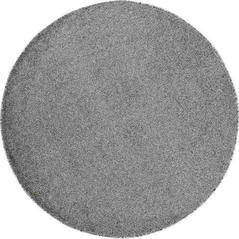 Tapis Rond uni de Salon Chambre Relax Sobre et Epuré (Anthracite - 120x120cm) (1/4)