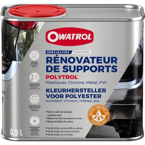 Owatrol – Rénovateur POLYTROL pour plastiques et métaux – Ravive les couleurs – Finition brillante – 20 litres – Application extérieure