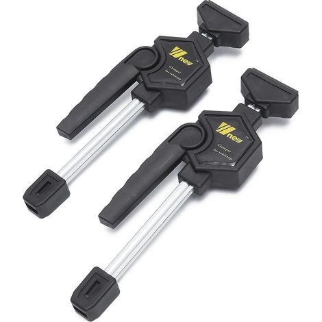 2pcs Table Clamp Quick Ratchet Release Speed Squeeze Woodworking Clamp Clip Kit (1/5)