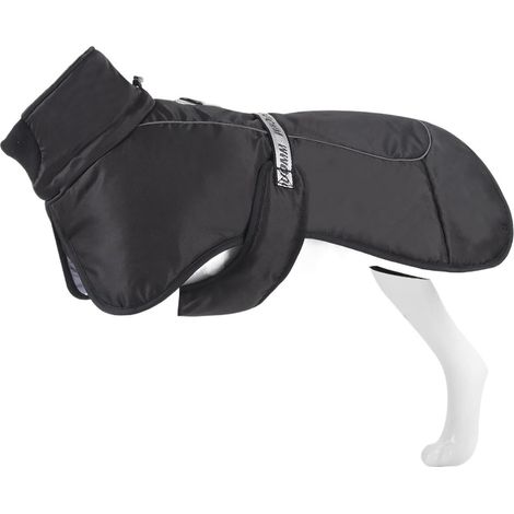 Vetement pour Chien Veste for Chien réfléchissante et Chaude en Hiver,vêtements rembourrés en Coton for Chien Coupe-Vent et imperméables,Noir,6XL (1/5)