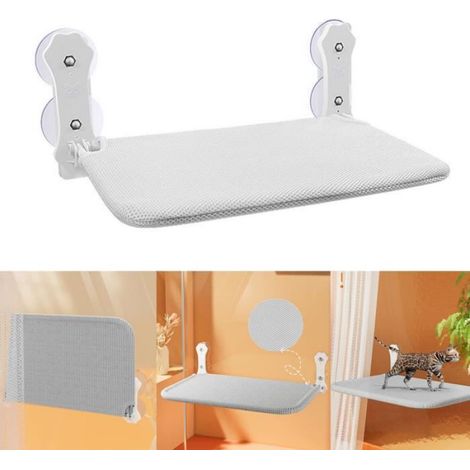 Hamac Pour Chat - Cadre En Métal - 4 Ventouses - Pliable - Intérieur - 1 Pièce (1/5)
