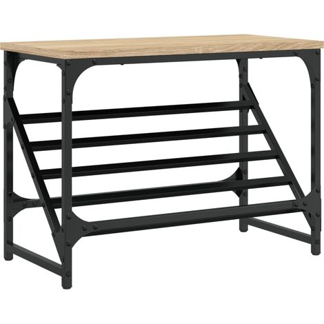 Étagère à chaussures, Range-chaussures chêne sonoma 60x30x45 cm bois d'ingénierie fr9810 - Maison La Vie (1/5)