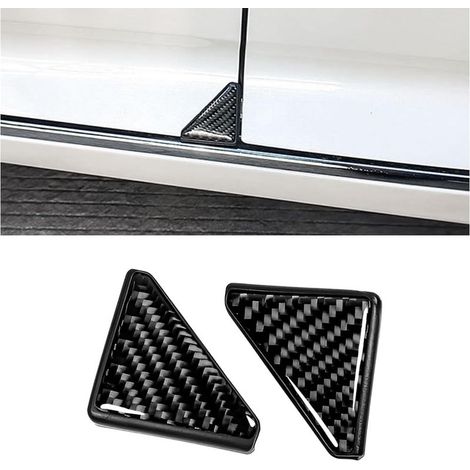 (Noir, 2 pièces) Protections d\'angle de portière de voiture, anti-rayures, couverture décorative anti-collision d\'angle de portière avant de véhicule (1/5)