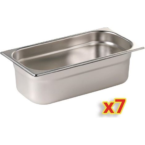 Bac Inox GN 1/4 - Vogue - Lot de 7 (1/5)