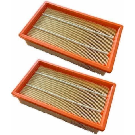 Ersatz-Flachfilter für Kärcher NT 25/1 Ap/NT 35/1 Ap/NT 45/1 NT 55/1 NT 361 NT 561 NT 611 Tact Te M Eco. Ersatzfilter. Staubsauger-Ersatzteil 6.904-367.0, 2 Stück. (1/4)