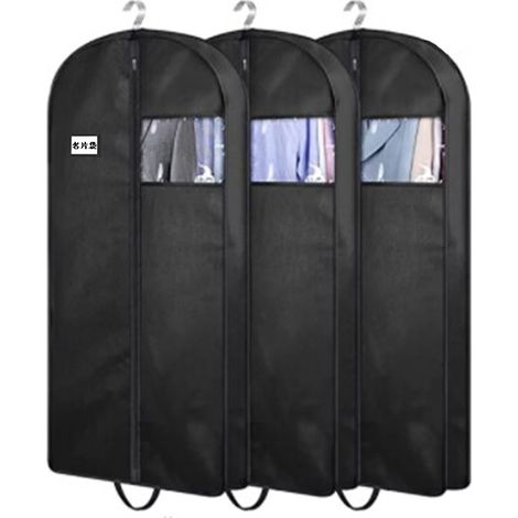 Housse anti-poussière, type suspendu, sac à poussière pour vêtements, housse anti-insectes, absorbeur d'humidité, résistant aux moisissures, sac de rangement pour manteaux et pantalons. (1/2)