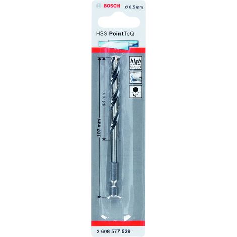 Broca hexagonal HSS PointTeQ de 65 mm BOSCH 2608577529
