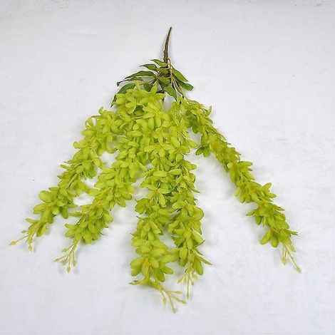 Guirlande florale décorative lilas glycine, guirlande de fleurs de lilas, décoration de mariage, plante suspendue pour la maison et les fêtes.vert (1/5)