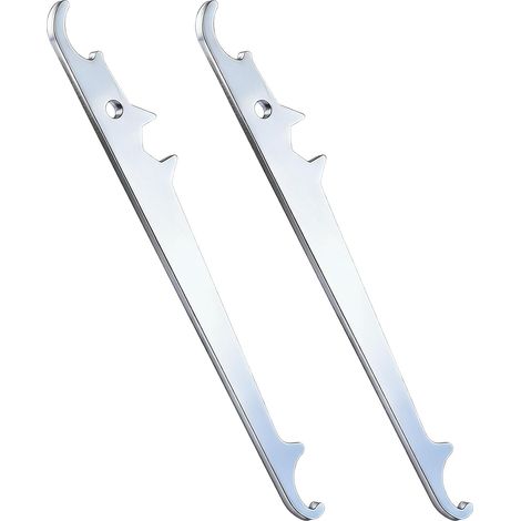 2 Clés de Réglage Fenêtre à Surface Chromée pour Paumelles d'Angle, Acier, Durable (1/5)